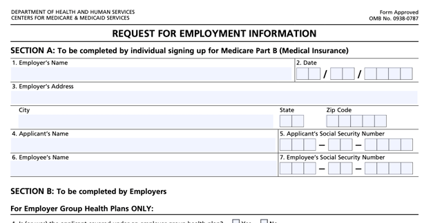 Credible Coverage Medicare form