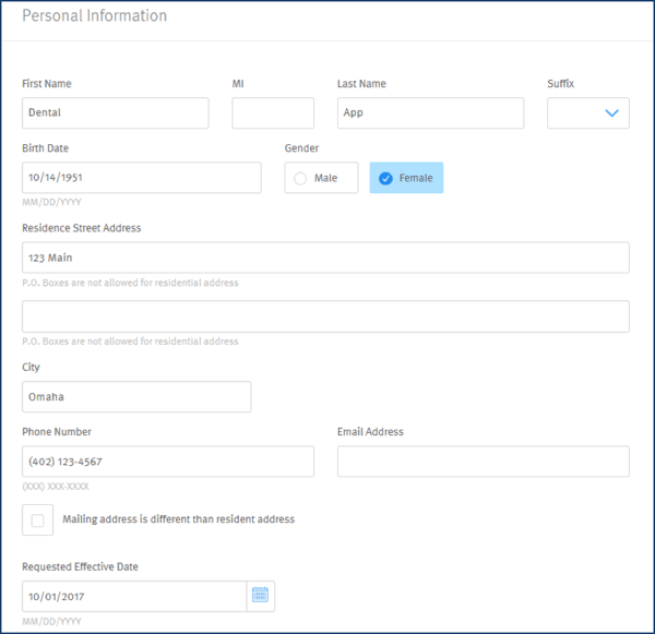 Dental Plan E-App 2