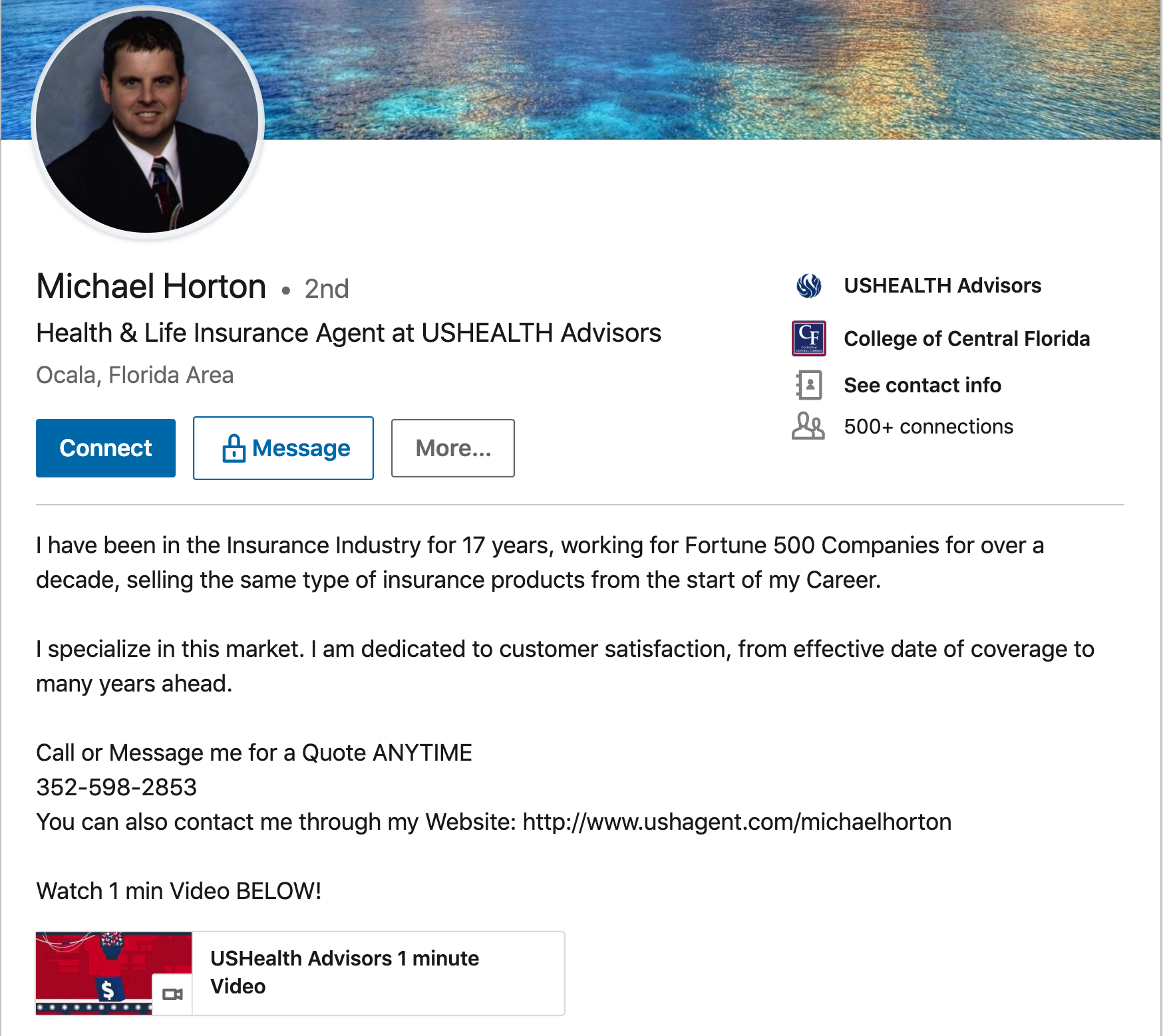 Insurance-Agent-LinkedIn-Summary-Examples