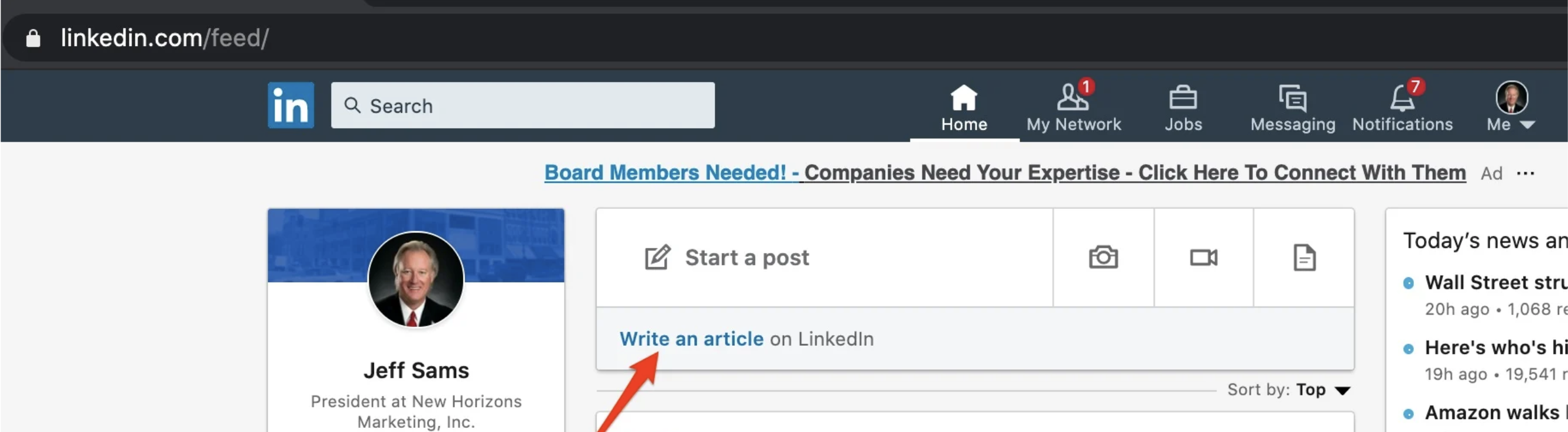 New-write-an-article-view-on-LinkedIn-for-agents