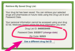 New Medicare Plan Finder Has no Drug List ID