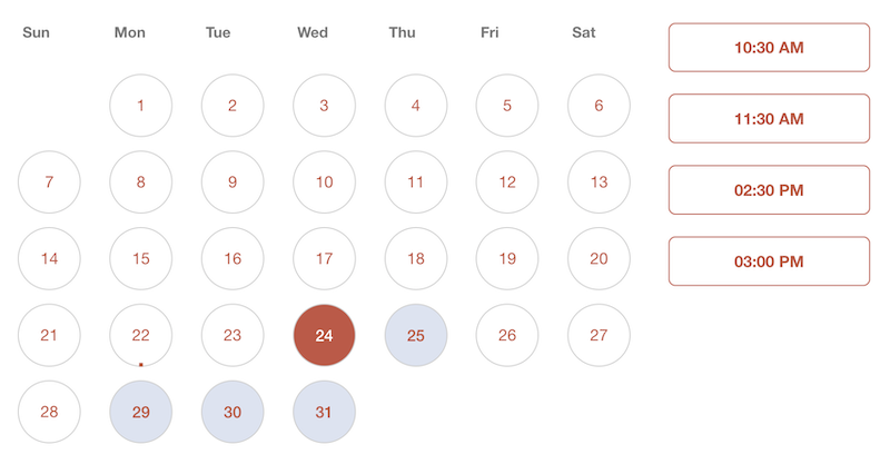 appointment setting calendar