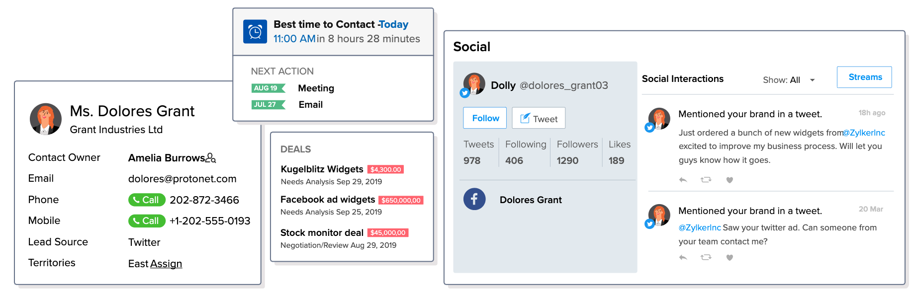 example-of-zoho-crm-contact-view