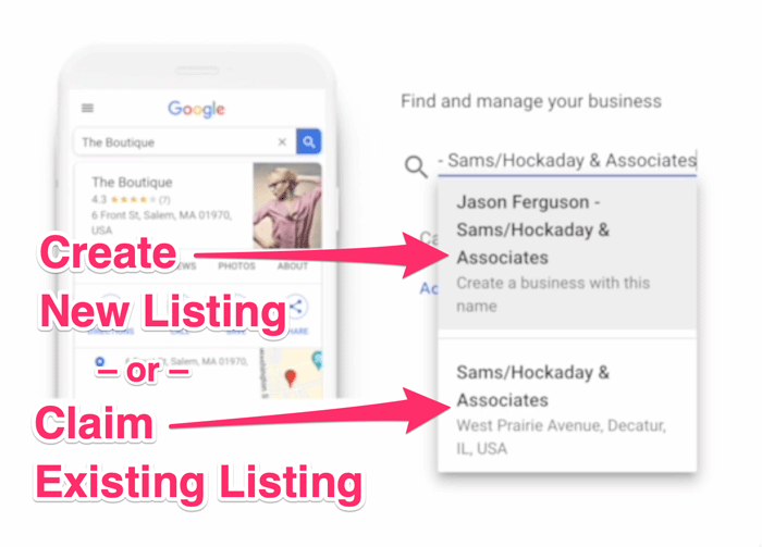 Claim or Create Google Business Profile