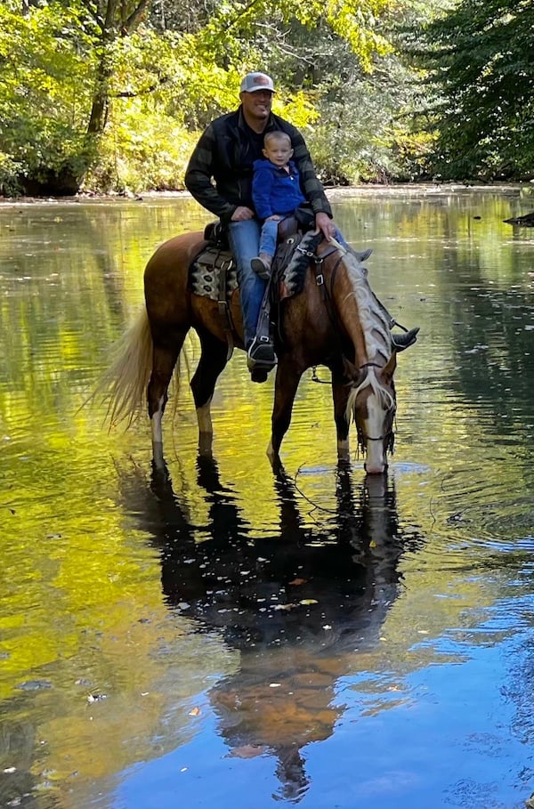 michael on horse