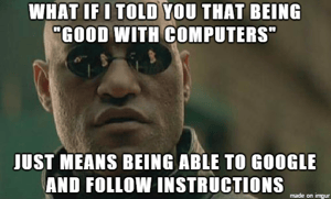 Good with computers