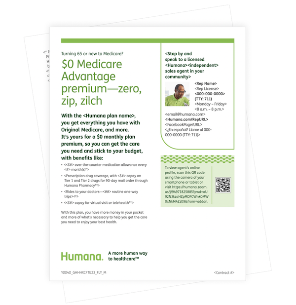 humana marketing material example